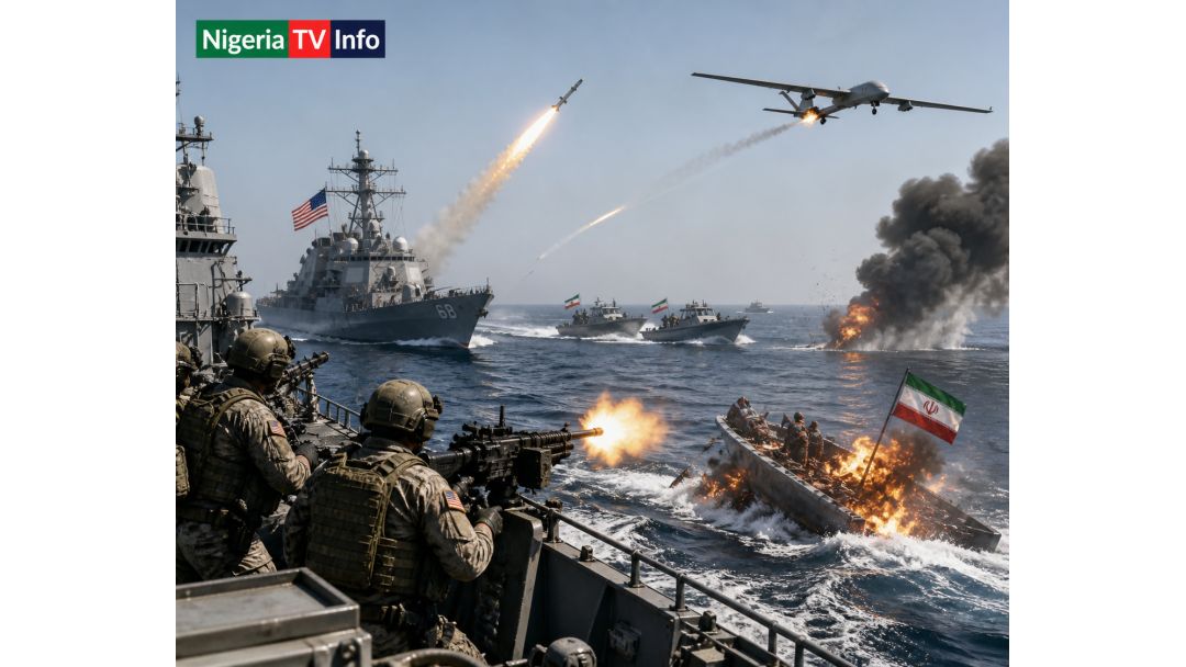 US Forces Sink Iranian Boats, Intercept Missiles in Strait of Hormuz Operation