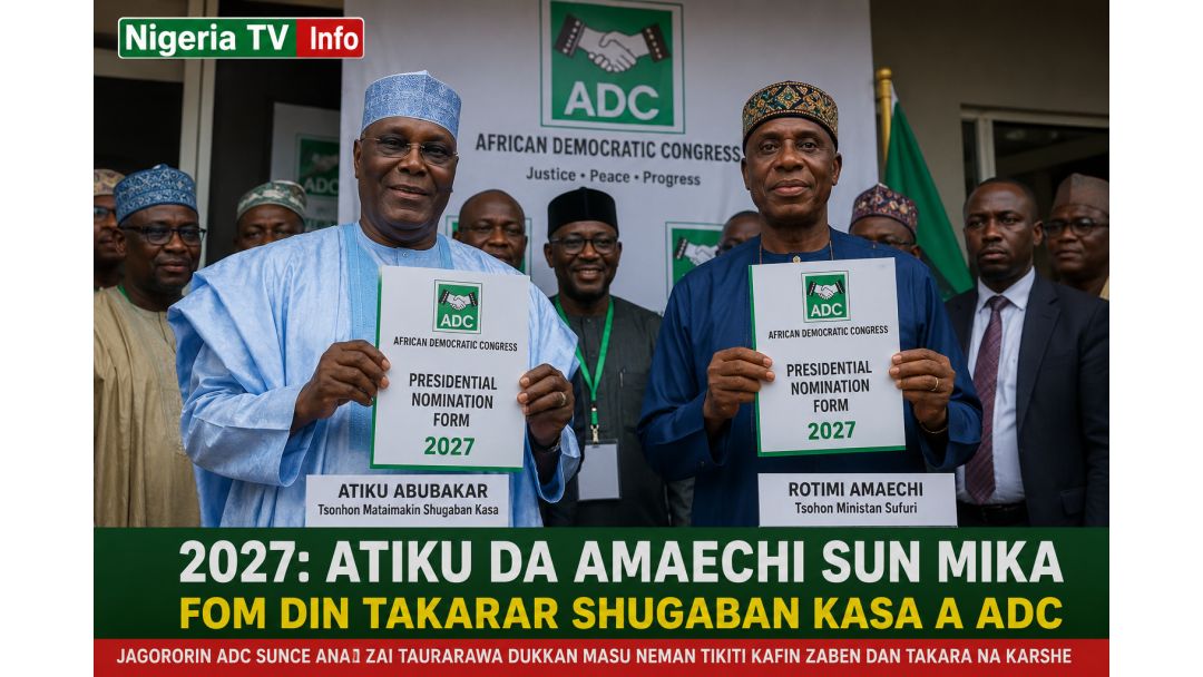 2027: Atiku, Amaechi Submit ADC Presidential Forms