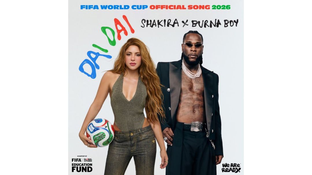 Featured image: Shakira ati Burna Boy tu ‘Dai Dai’ gẹgẹ bi orin World Cup 2026