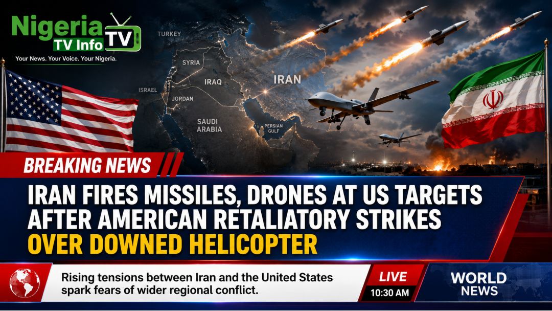 Featured image: Iran Fires Missiles, Drones At US Targets After American Retaliatory Strikes Over Downed Helicopter